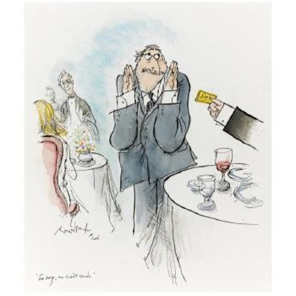 So Sorry, No Credit Cards by Ronald Searle