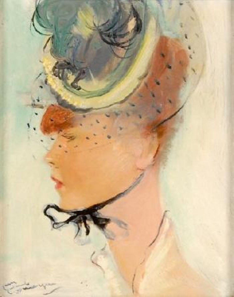 Profil d’Aline by Jean Gabriel Domergue