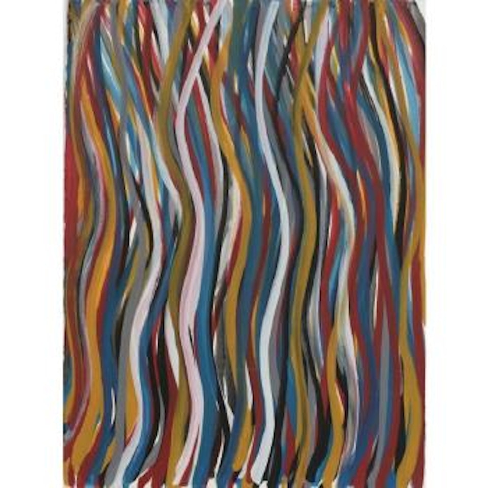 Wavy Vertical Brushstrokes by Sol LeWitt