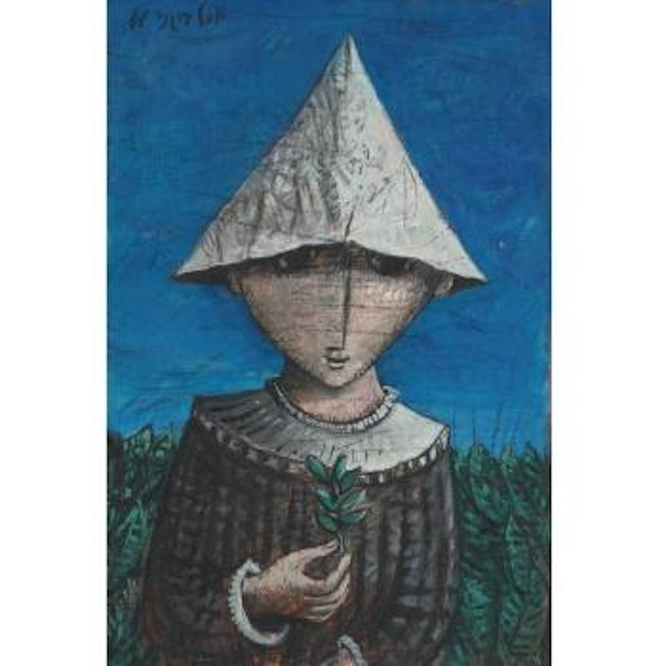 Boy In A Hat by Yosl Bergner