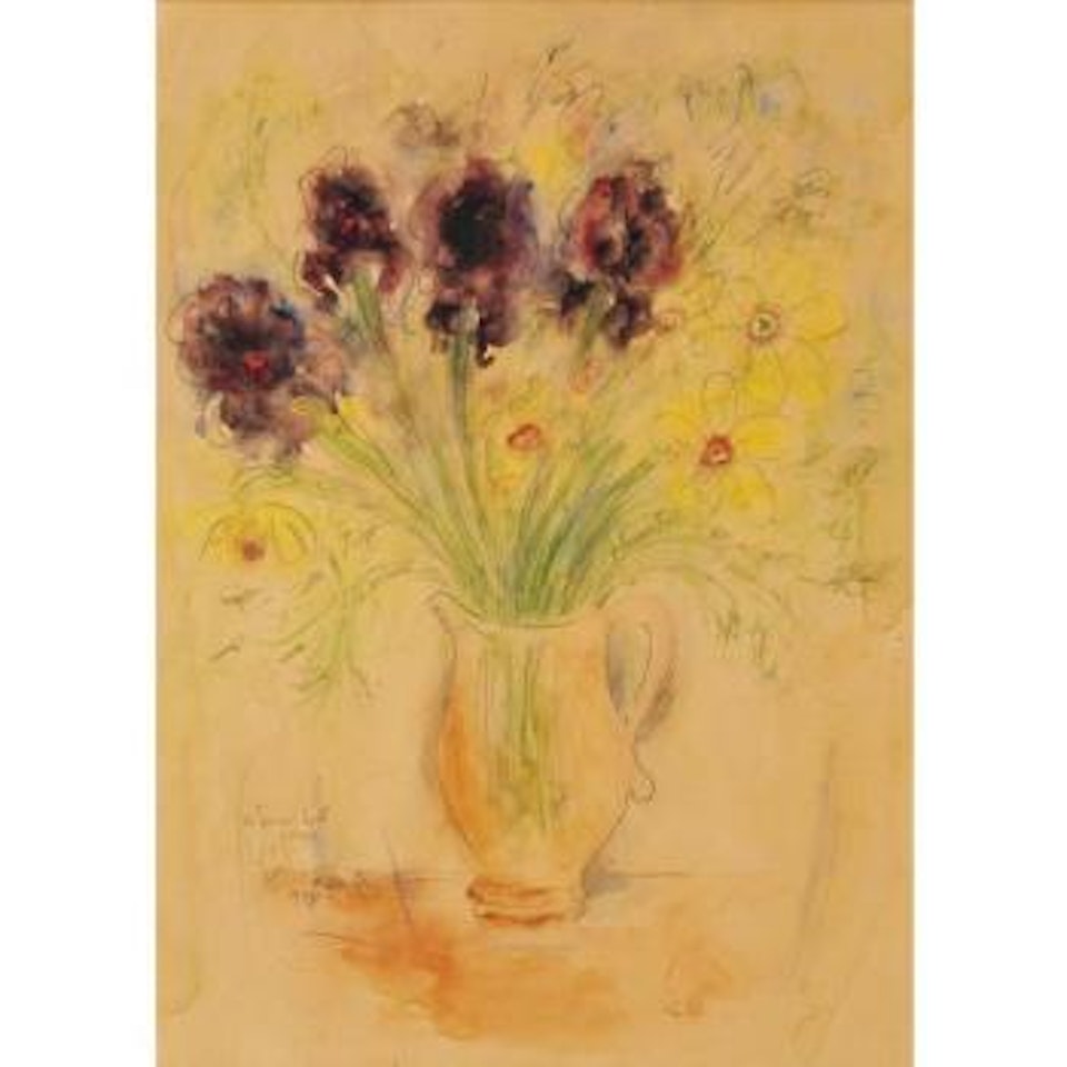Vase Of Flowers by Reuven Rubin