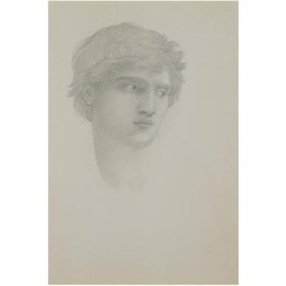Study For Head Of Perseus In The Rock Of Doom by Edward Coley Burne-Jones