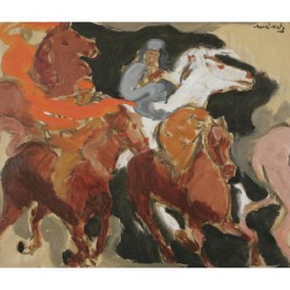 Arabs Racing by Emmanuel Mané-Katz