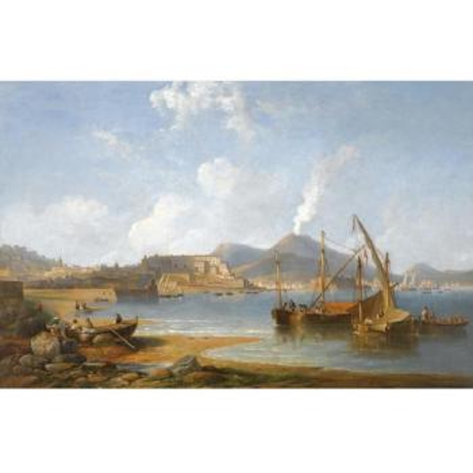 The Bay Of Naples With Vesuvius Beyond by John Wilson Carmichael