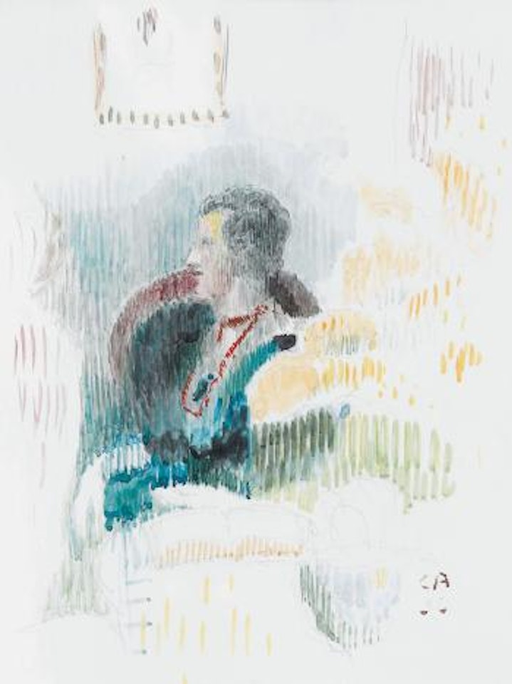 Studie zum Bildnis einer Dame by Cuno Amiet