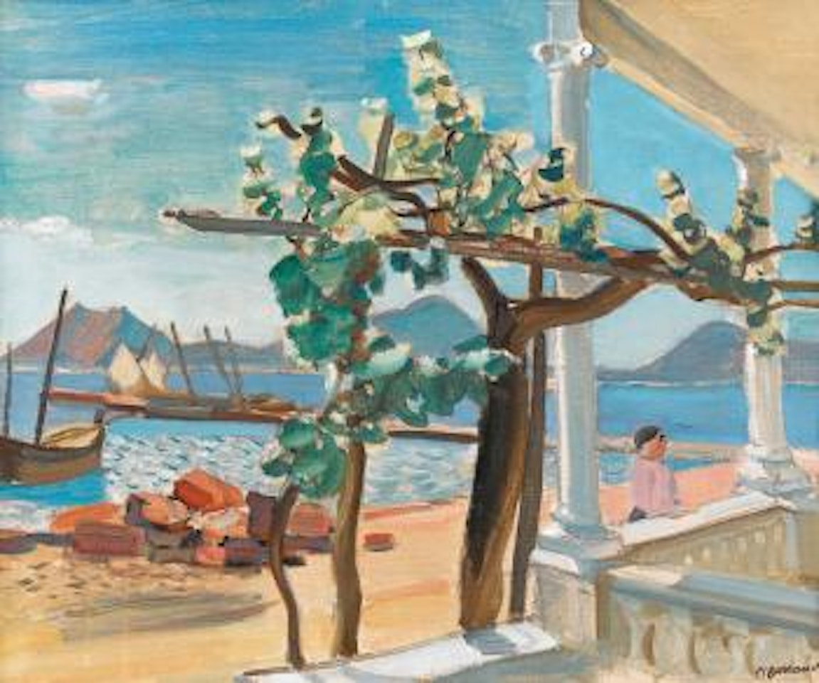 Hafen von Pollença auf Mallorca by Maurice Barraud