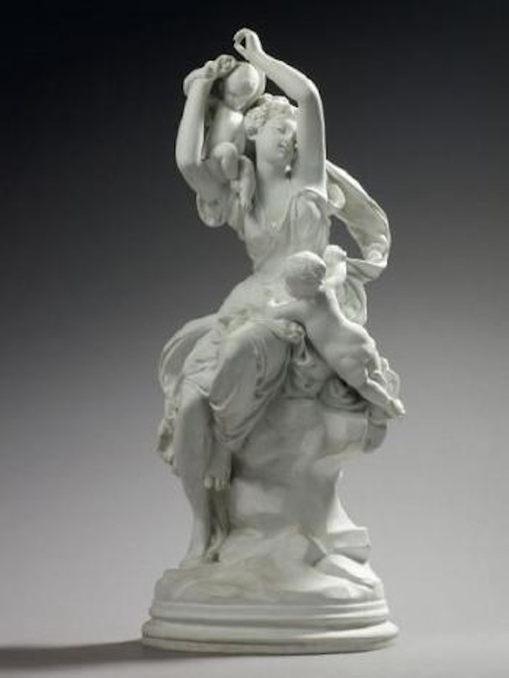 Nymphe drapée entourée de deux amours by Albert-Ernest Carrier-Belleuse