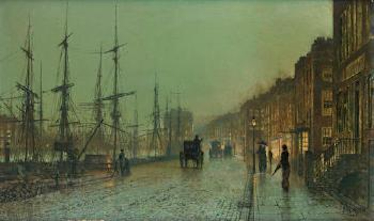 Glasgow docks by John Atkinson Grimshaw