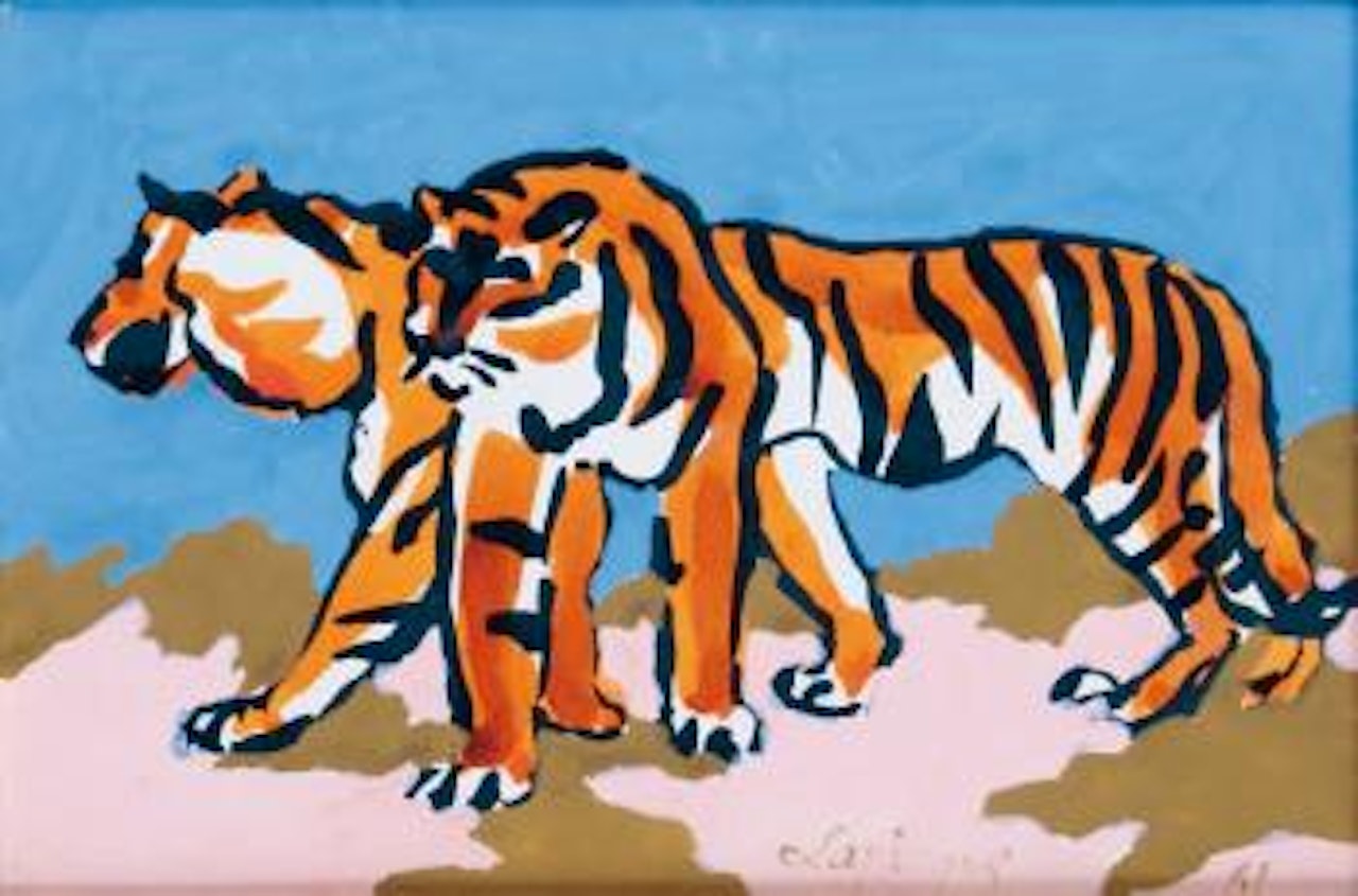 Les deux tigres by Charles Lapicque
