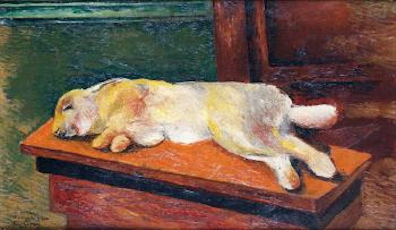 Le lapin by Moïse Kisling