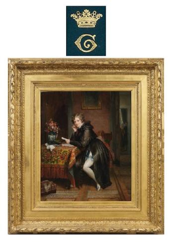 La lecture de la lettre by Jean Augustin Franquelin