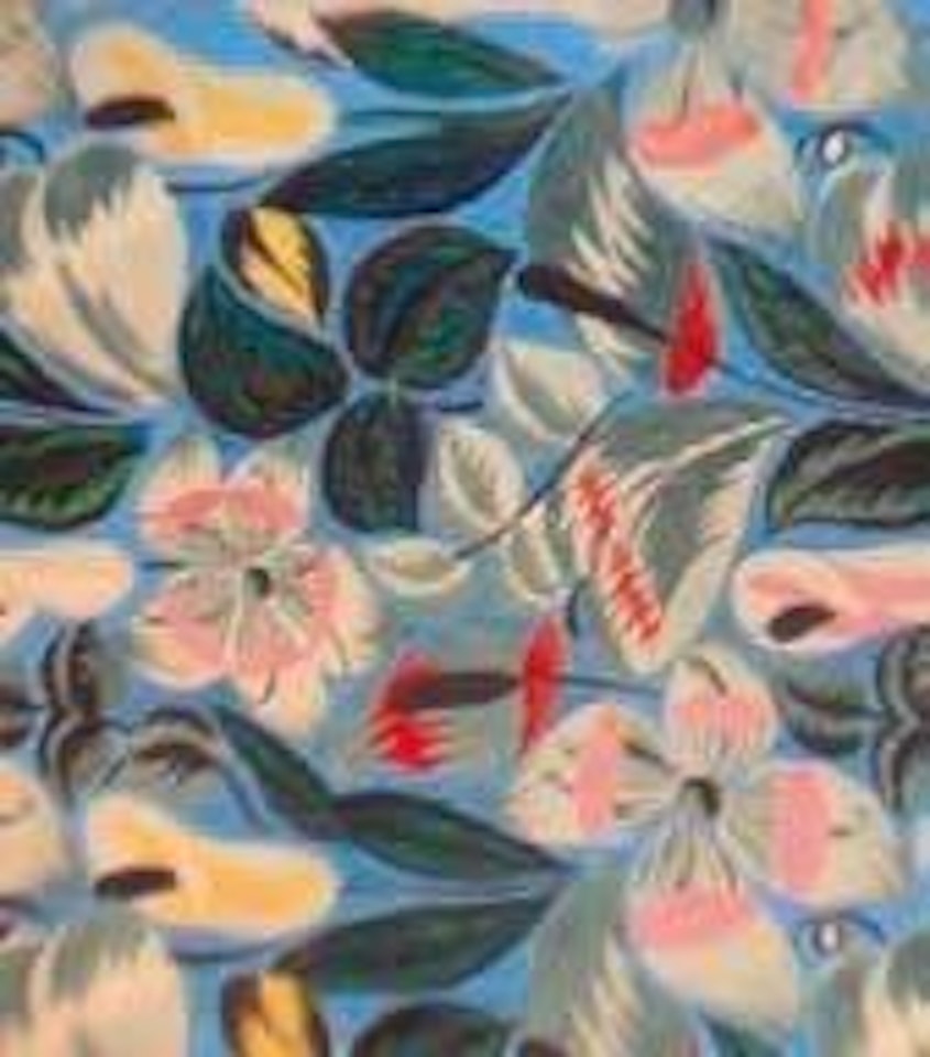 Cornets et arums sur fond bleu by Raoul Dufy