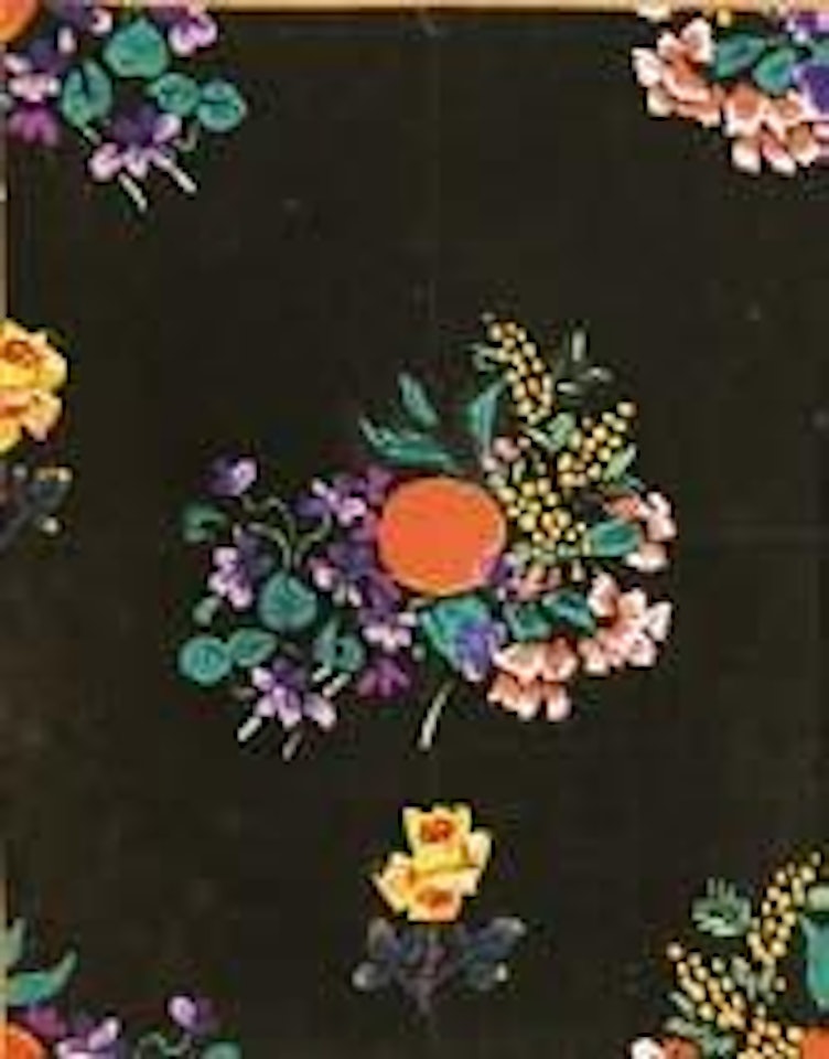 Oranges et œillets sur fond noir by Raoul Dufy