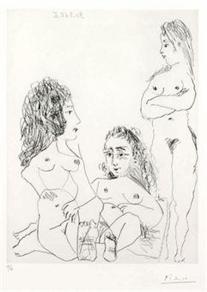 Trois Femmes, from La Série 347 (B. 1494; Ba. 1510) by Pablo Picasso