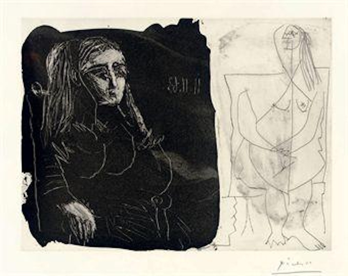 Deux Femmes I (B. 1127; Ba. 1122) by Pablo Picasso