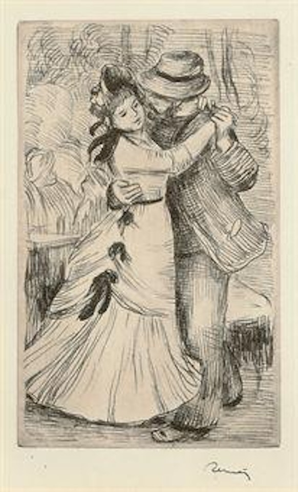 La Danse à la Campagne, 2e Planche (Delteil; Stella 2) by Pierre-Auguste Renoir