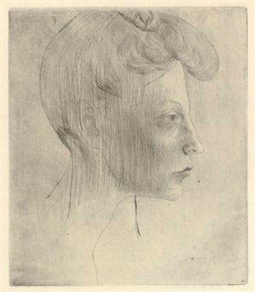 TÃªte de Femme, de Profil, from La Suite des Saltimbanques (B. 6; Ba. 7) by Pablo Picasso