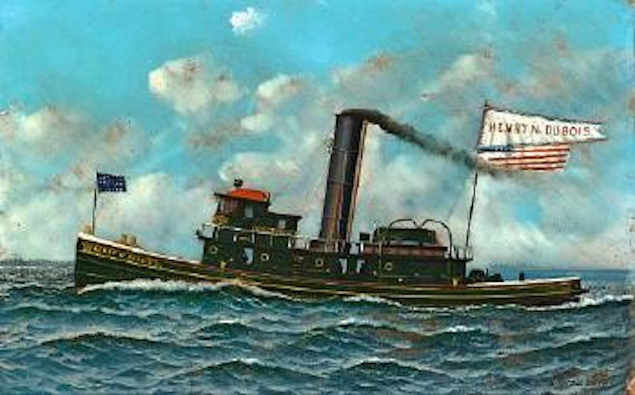 Henry N. Dubois off Manhattan, New York by Antonio Jacobsen