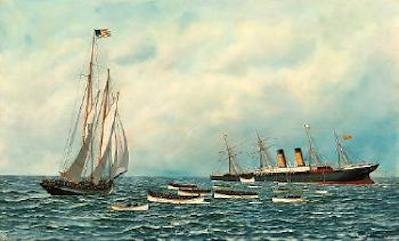 The sinking of the S.S. Oregon by Antonio Jacobsen