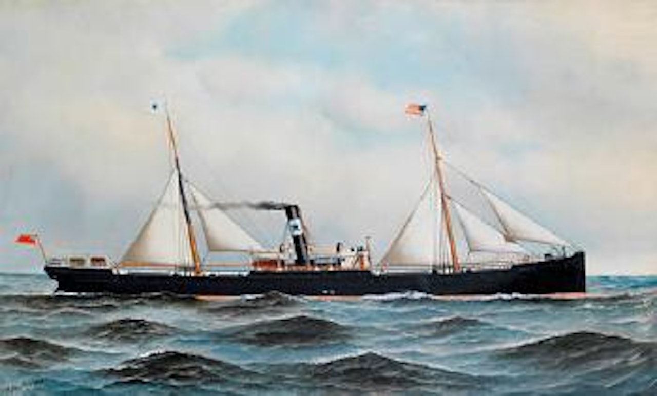 S.S. Jersey City by Antonio Jacobsen
