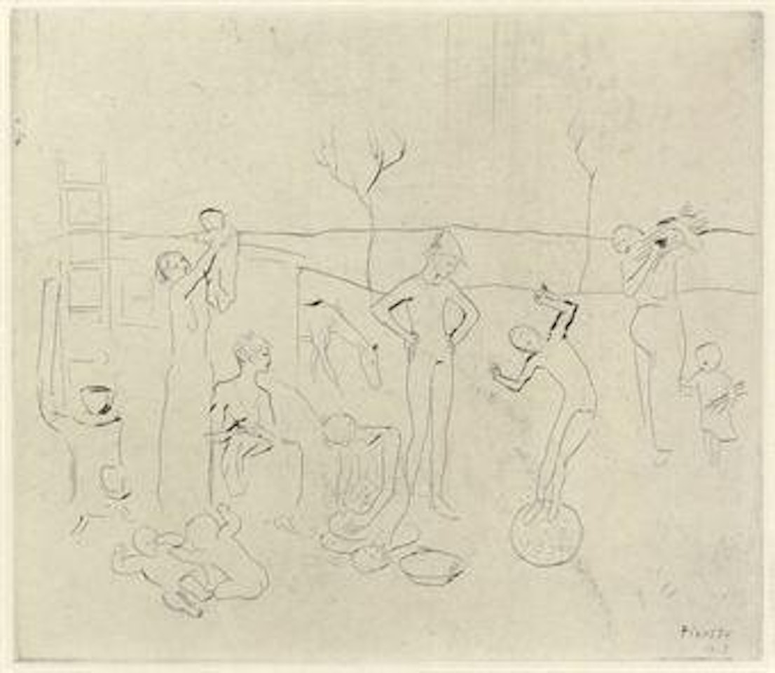 Les Saltimbanques, from La Suite des Saltimbanques (B. 7; Ba. 9) by Pablo Picasso