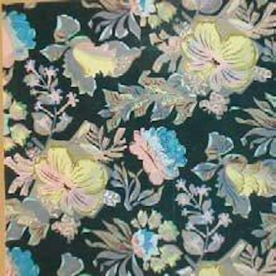 Fleurs sur fond noir by Raoul Dufy