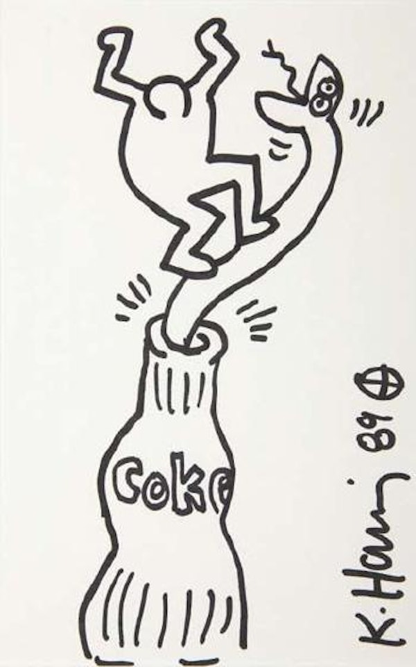 Untitled (Coke) by Keith Haring