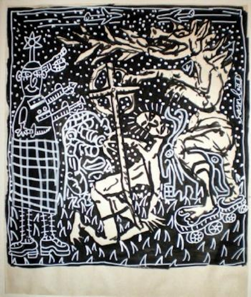 Saint Georges et le dragon by Robert Combas