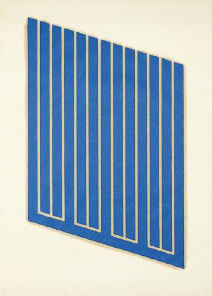 Untitled: one plate by Donald Judd