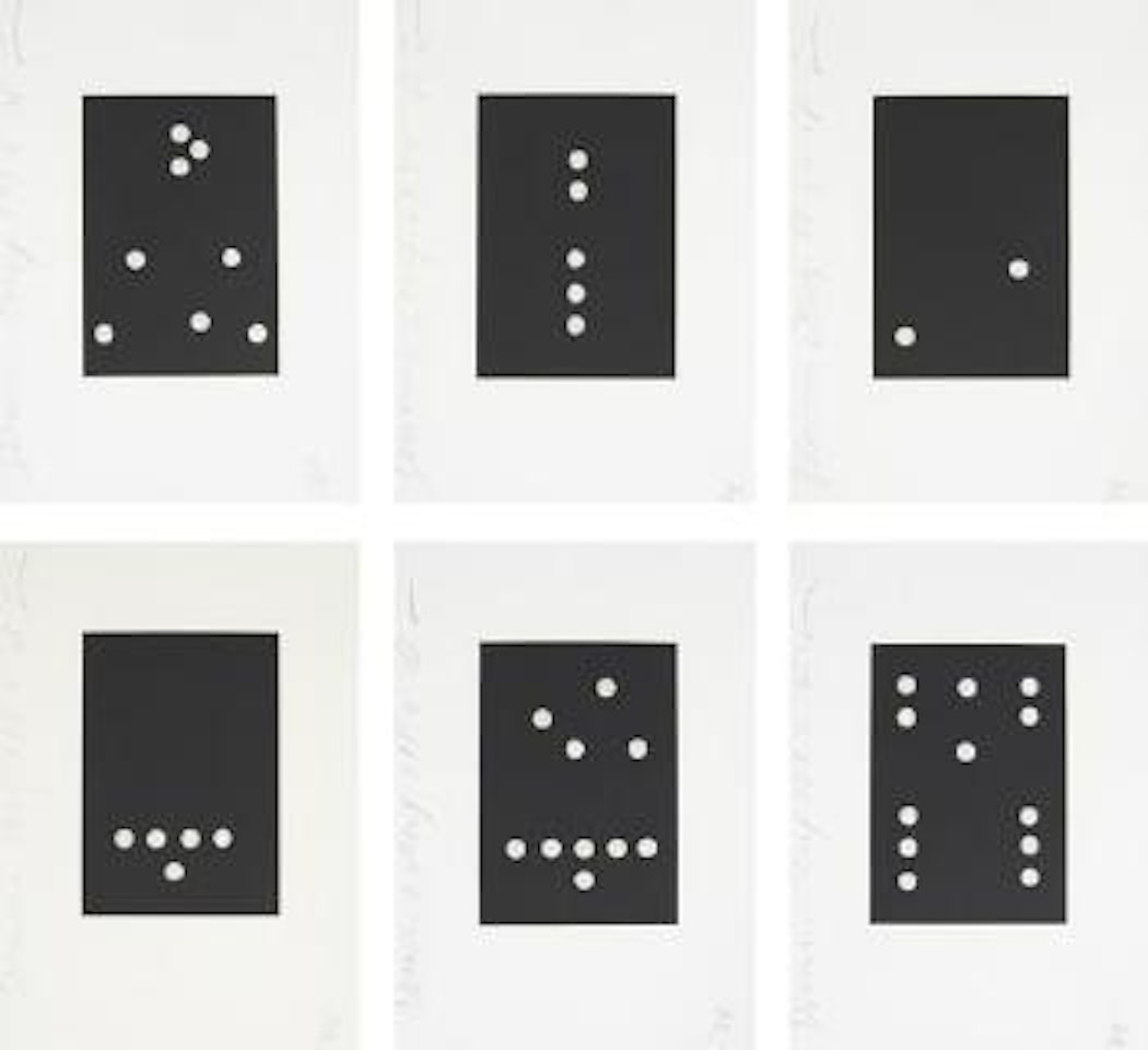 Dominoes portfolio by Donald Sultan