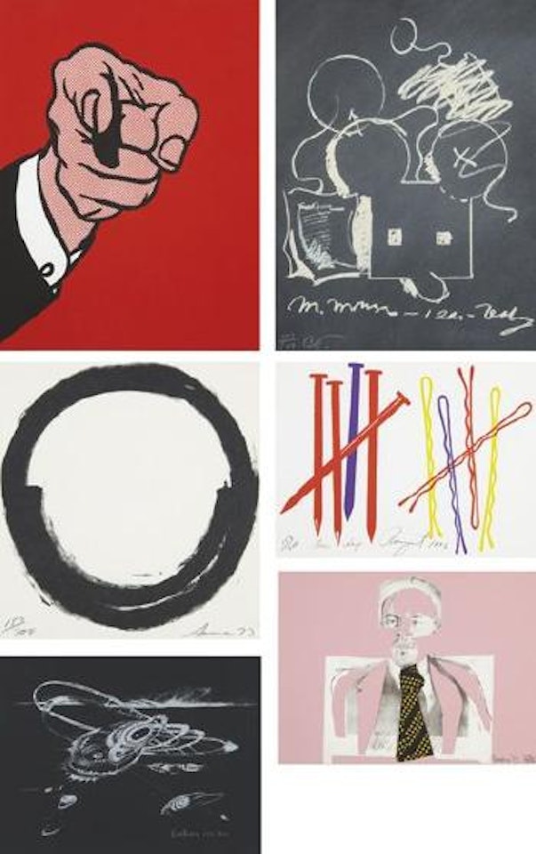 The New York Collection portfolio by Red Grooms  by Donald Judd  by Roy Lichtenstein  by Louise Nevelson  by Claes Oldenburg  by James Rosenquist  by Cy Twombly by Roy Lichtenstein