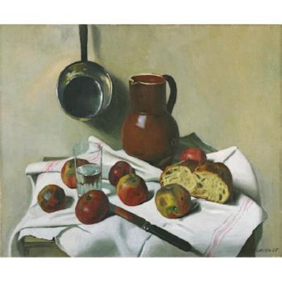 Pommes, Cruche, Verre D'eau Et Casserole De Fer-blanc by Félix Vallotton