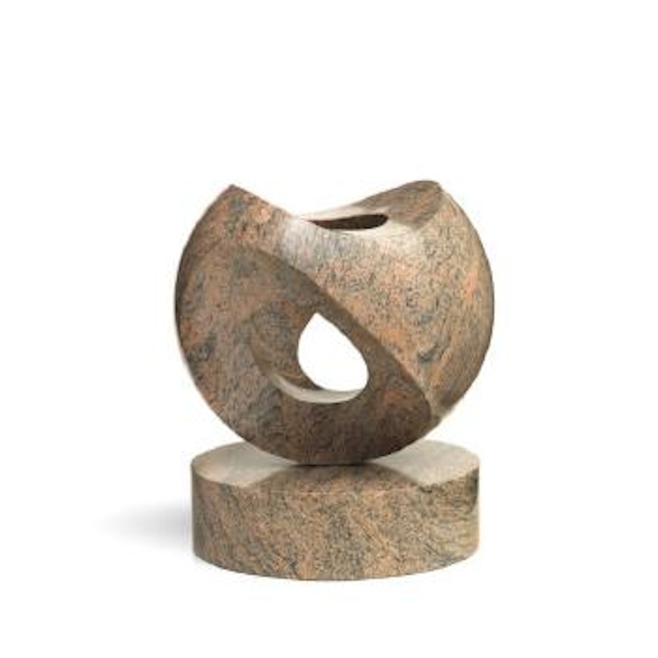 Kugelschale Mit Drei Gleichen Ausschnitten by Max Bill