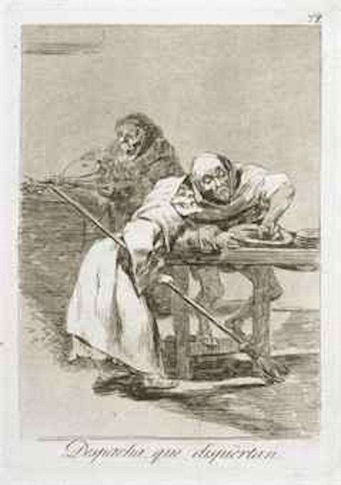 Despacha, que despiertan, plate 78 from: Los Caprichos (Harris 113) by Francisco José de Goya