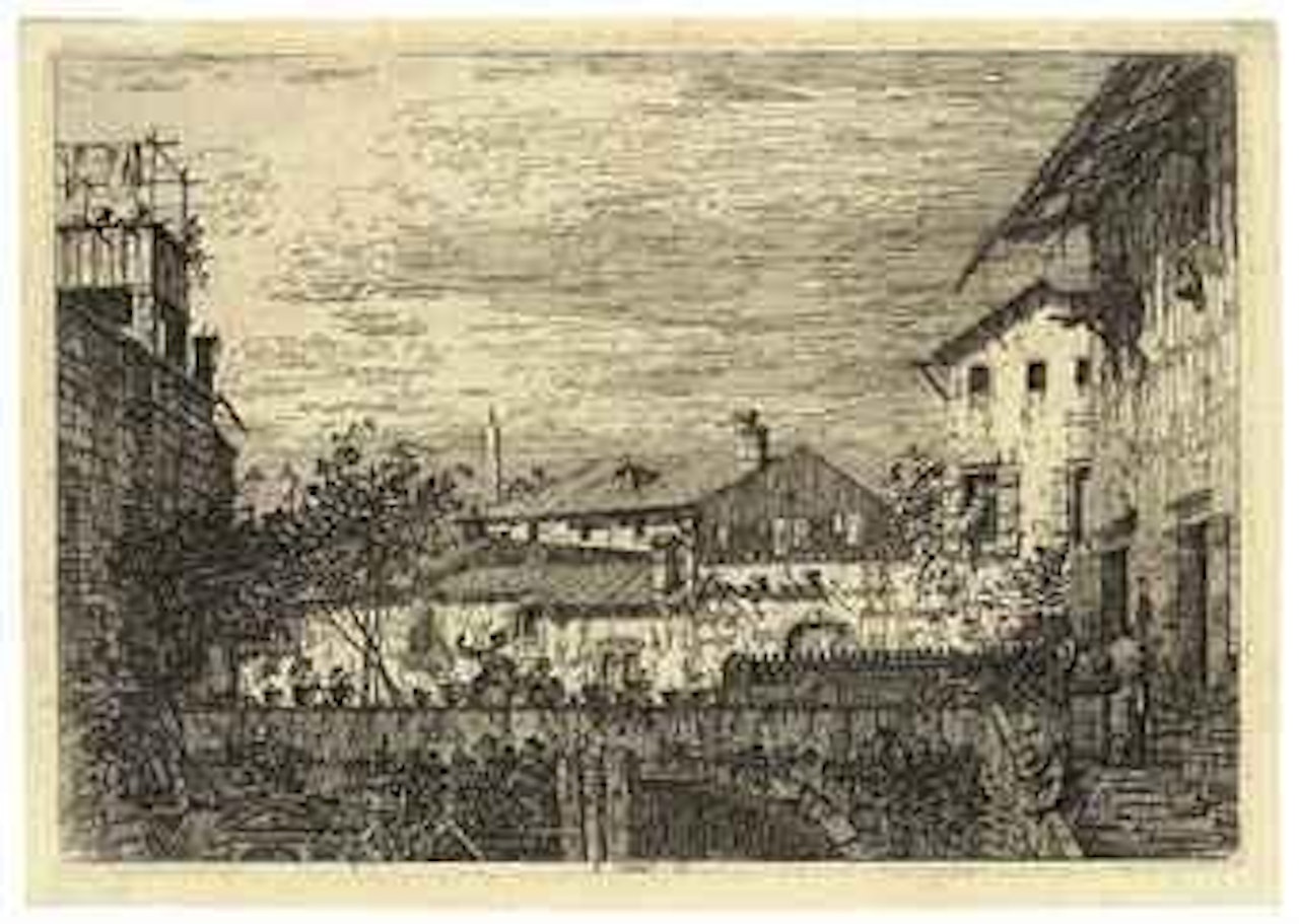 The Terrace (Bromberg. 24) by Canaletto