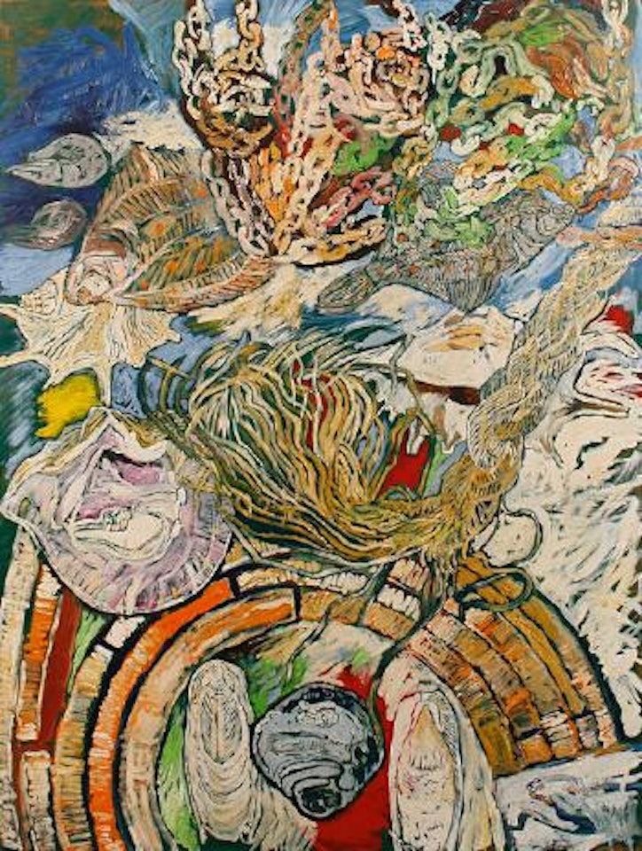 Still life with shells and fish by John Bratby