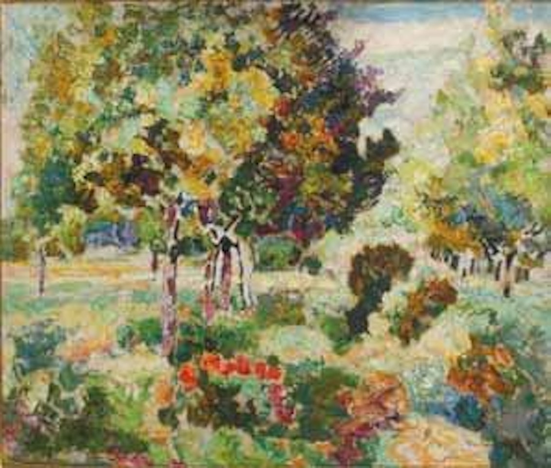 Le jardin fleuri by Victor Charreton