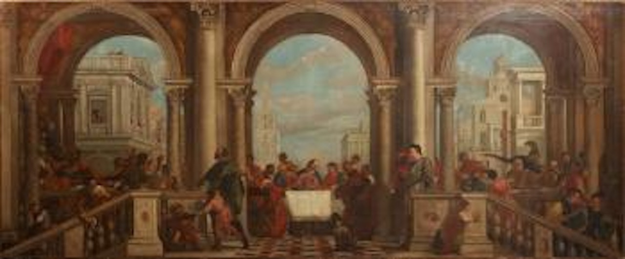 Le repas chez Levi by Paolo Veronese