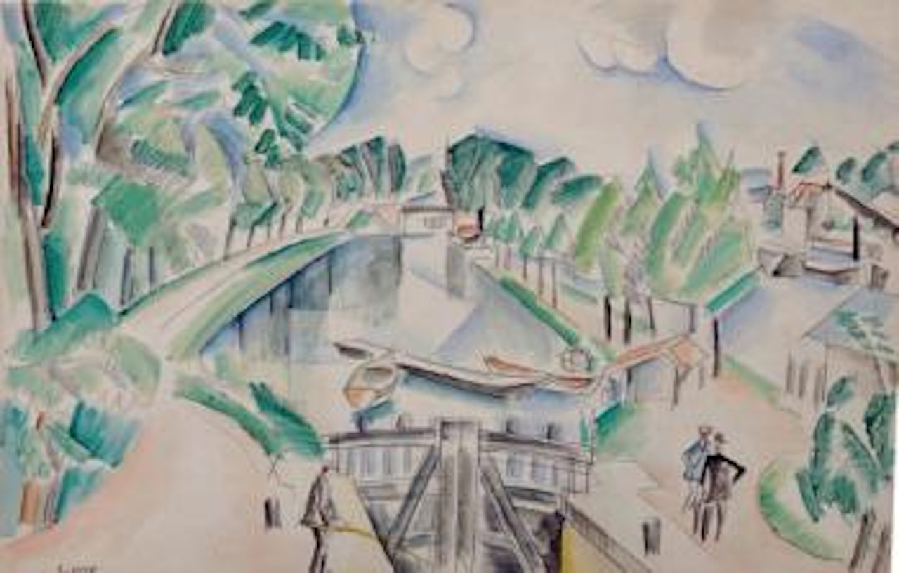 Paysage à l’écluse by André Lhote