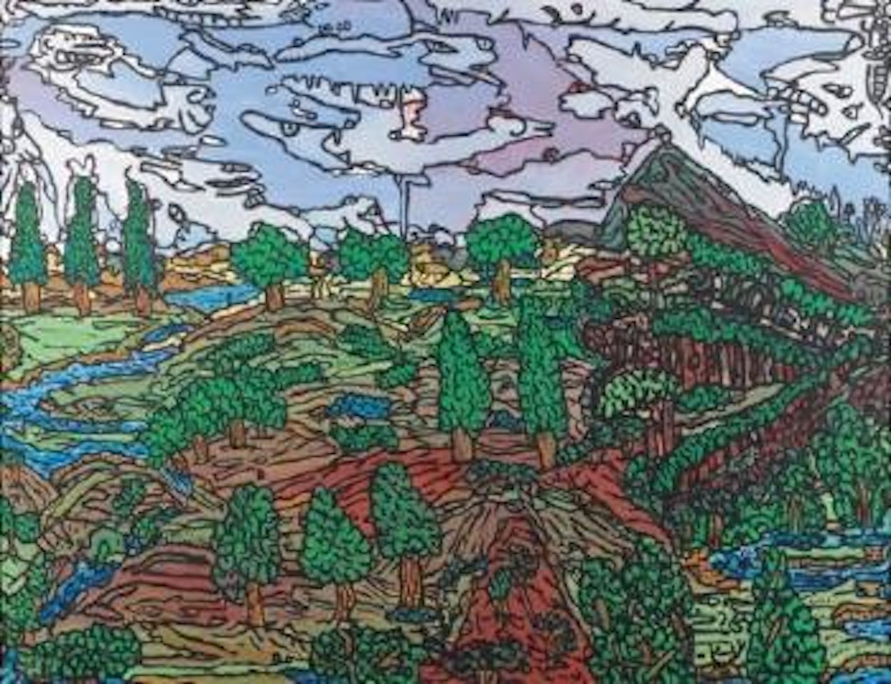Paysage by Robert Combas