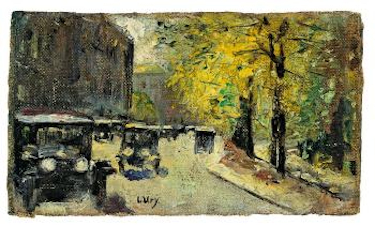 Strasse im Tiergarten (Lennéstrasse?) by Lesser Ury