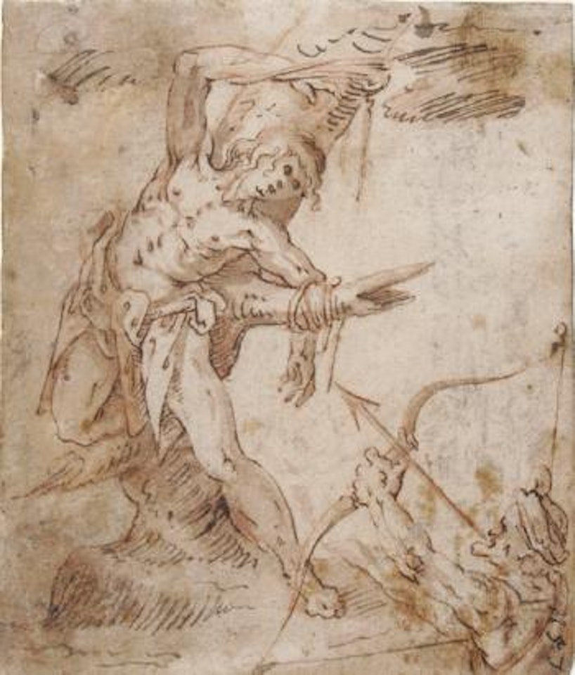 Das Martyrium des Heiligen Sebastian by Joseph Heintz the Younger