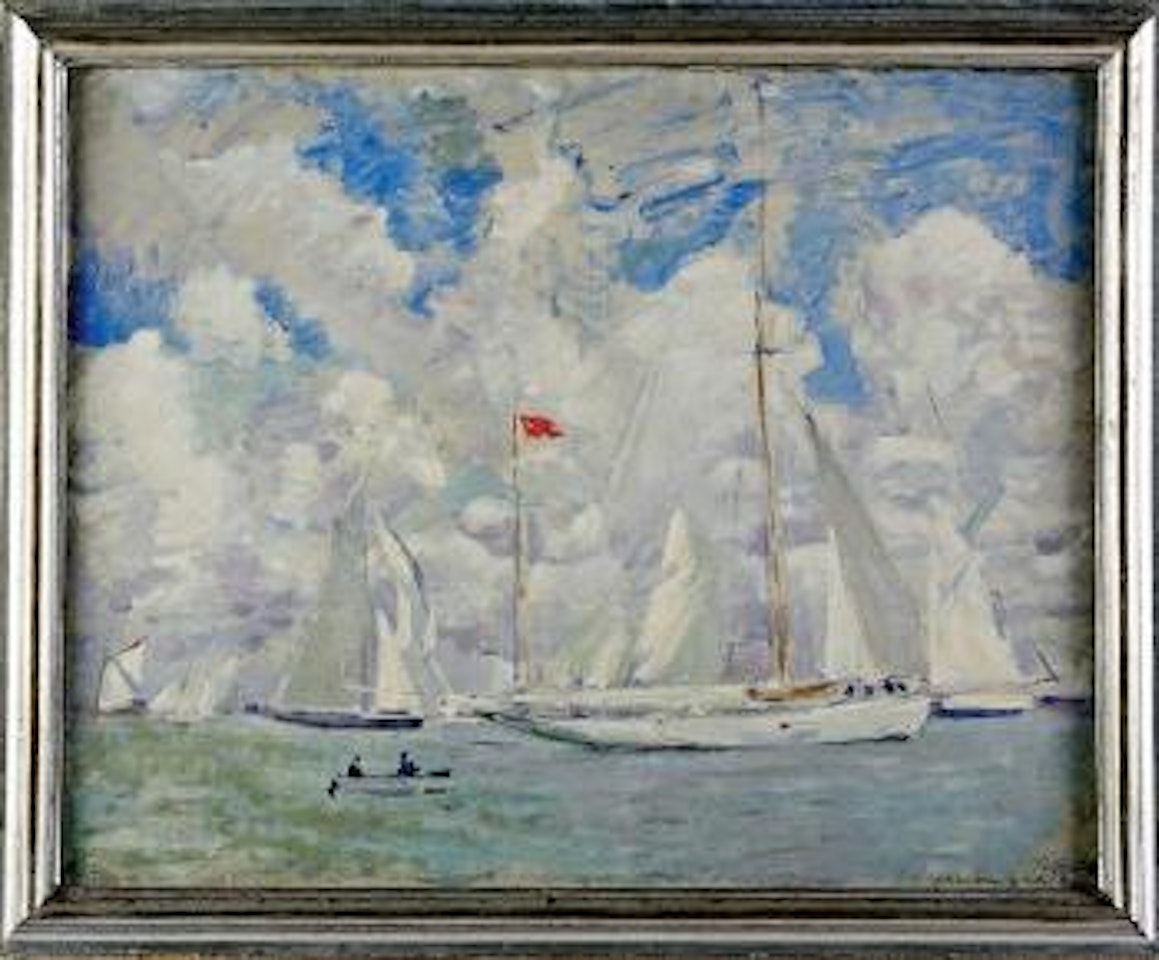 L'embarquement sur le Yawz by Paul César Helleu