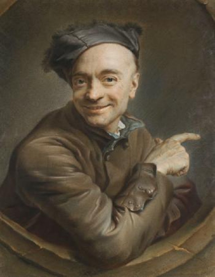 Autoportrait dit À l'œil-de-bœuf by Maurice Quentin de la Tour