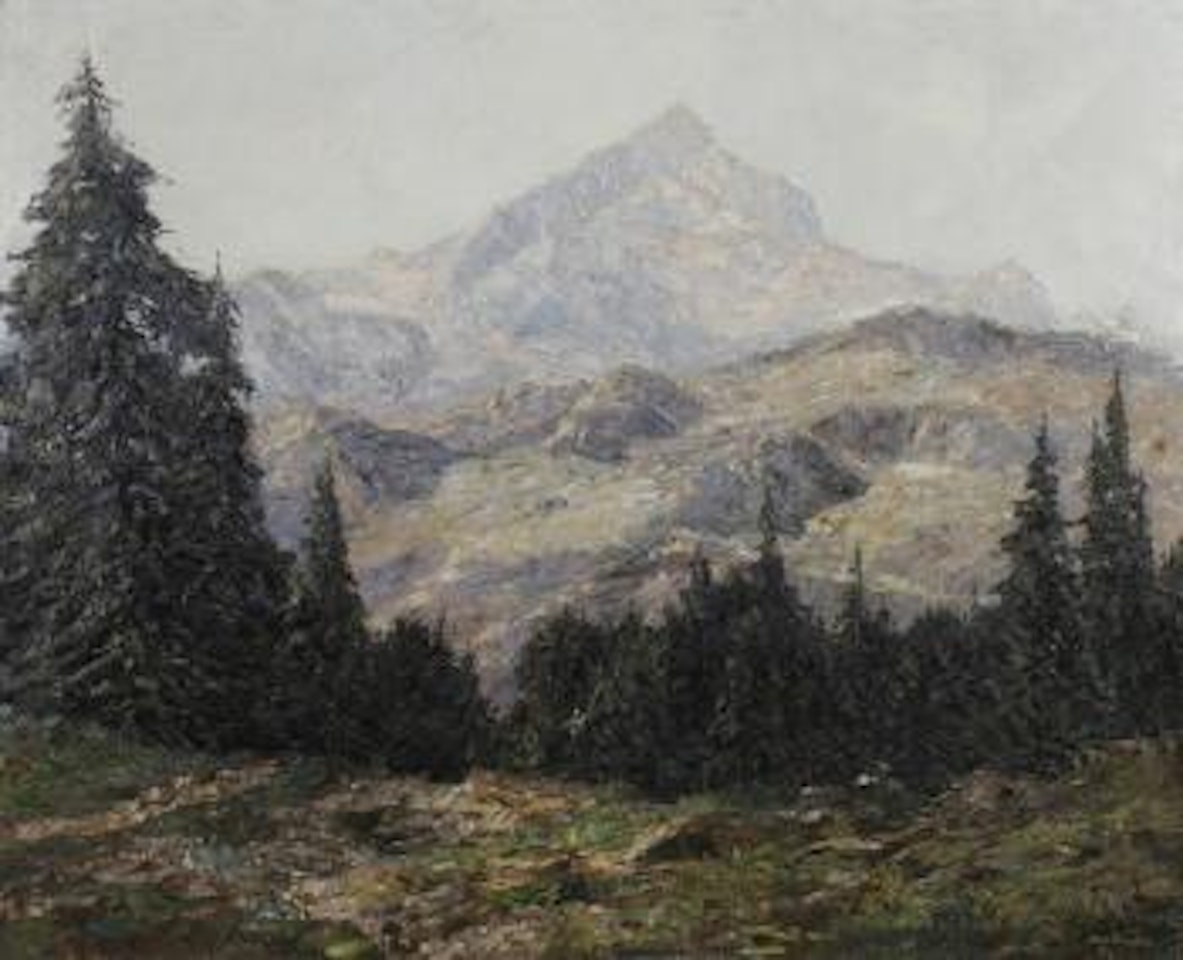 Die Alpspitze bei Garmisch by Otto Pippel