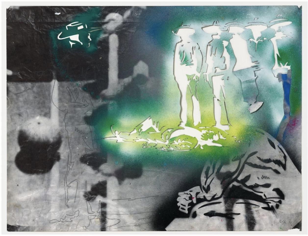 Fernsehbild (Kicker) II by Sigmar Polke