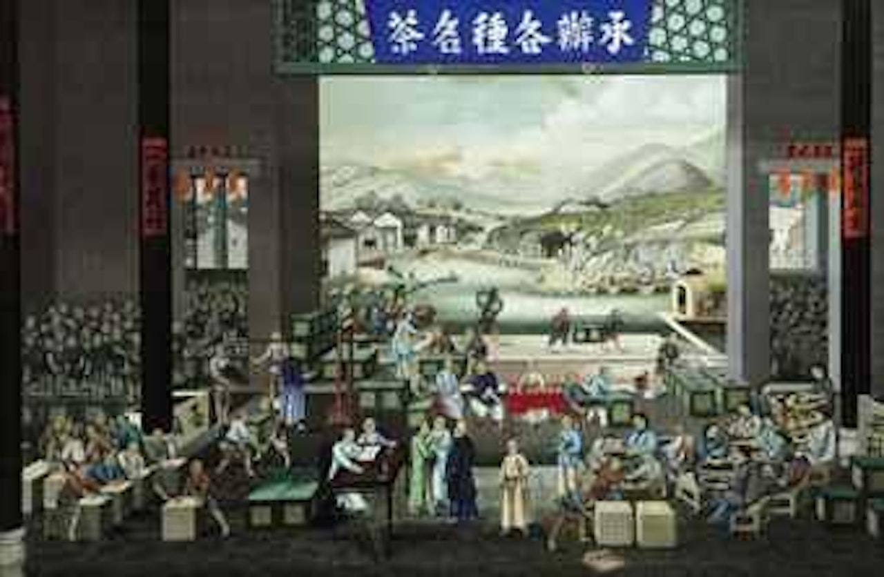Tea Production Scene by Chinese School