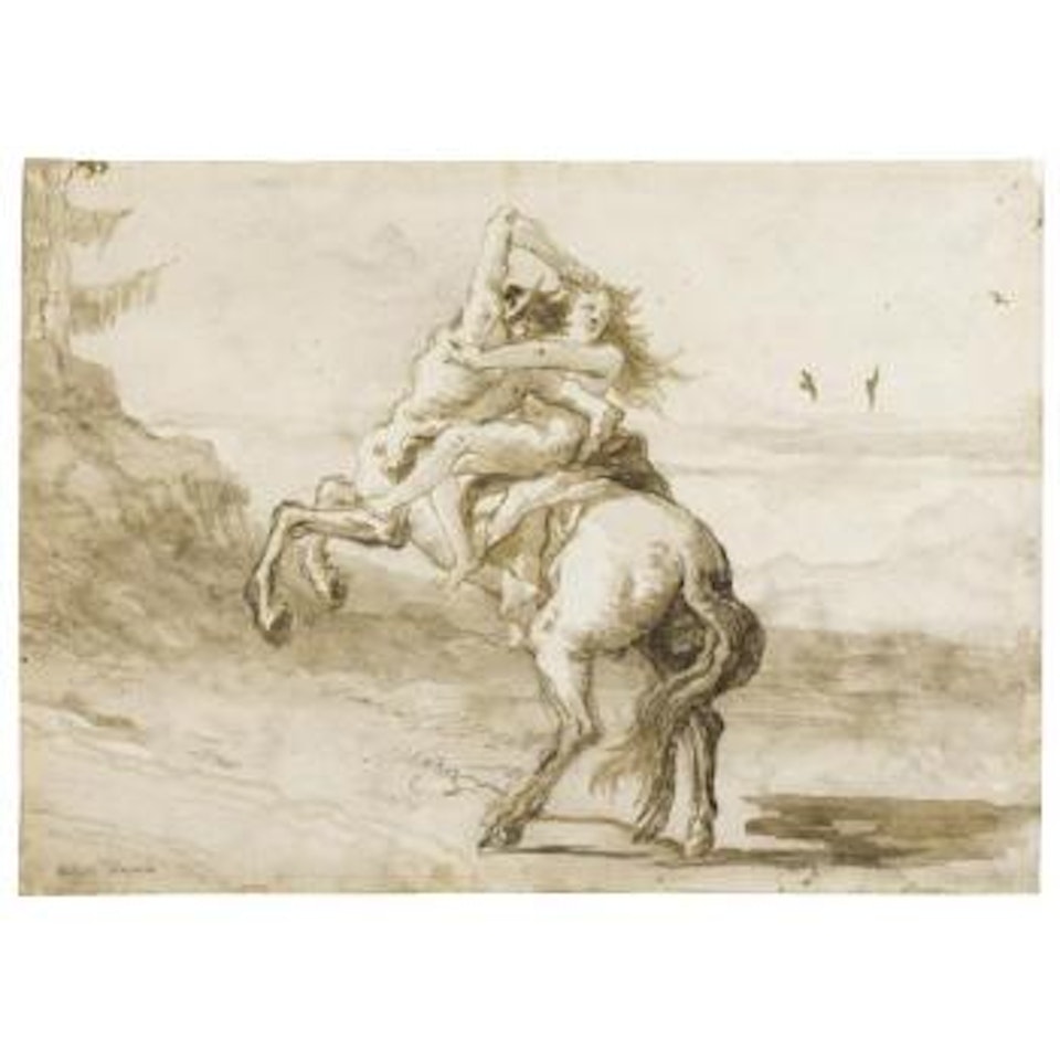 Nessus, Rearing, Carries Off Dejanira by Giovanni Domenico Tiepolo