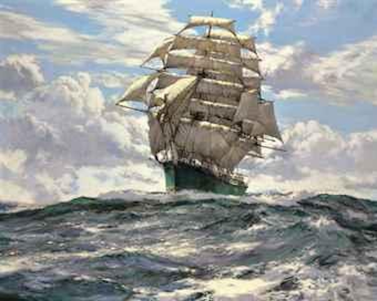 Blowing Hard: The Thermopylae by Montague Dawson
