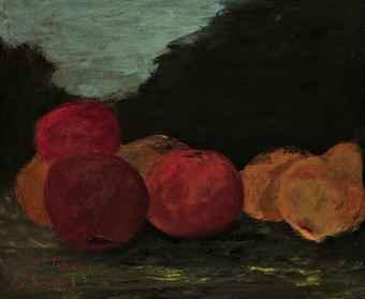 Nature morte aux pommes et aux poires by Gustave Courbet